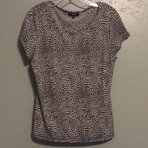 Black & White Dress Blouse Sz Large